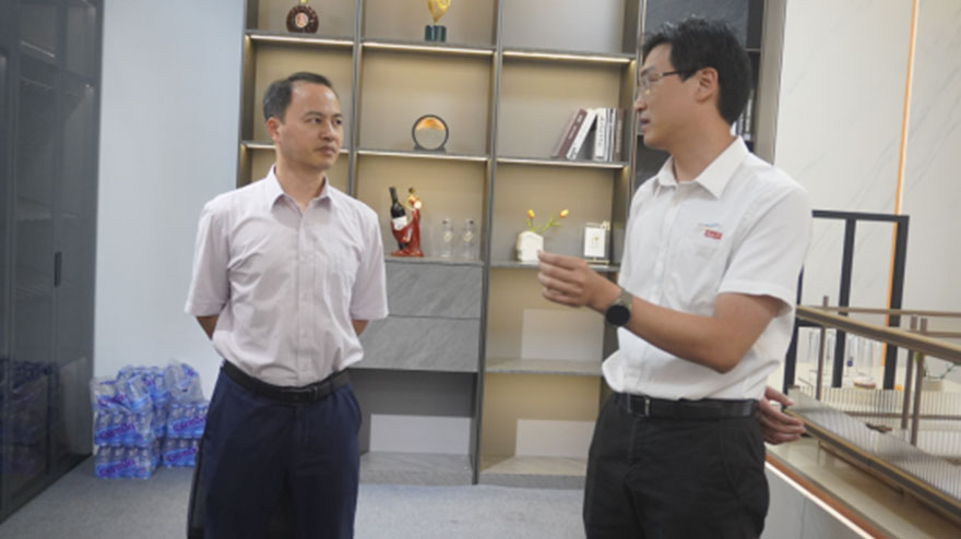 清遠市委組織部副部長楊勇一行蒞臨鈦美鋁業調研人才培養工作